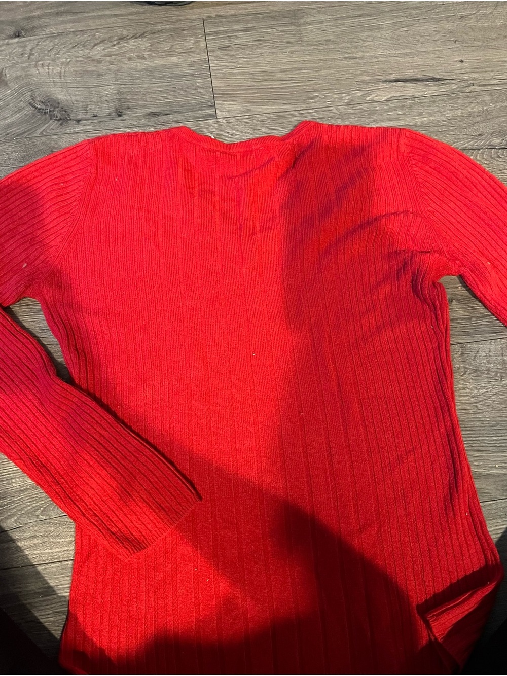 Othr Red Ribbed Long-Sleeve Sweater